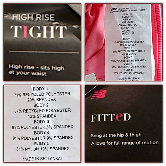 NWT New Balance x Bandier Move Her World Ultra High Rise Tight Workout Leggings - Picture 10 of 16